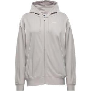 Nike Sportswear Women's Oversized Jersey Full-Zip Hoodie Light Brow/ White